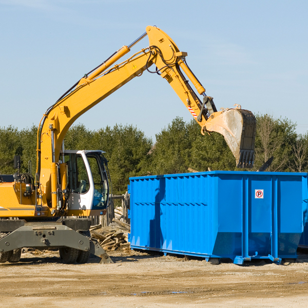 what are the rental fees for a residential dumpster in Riverton MI